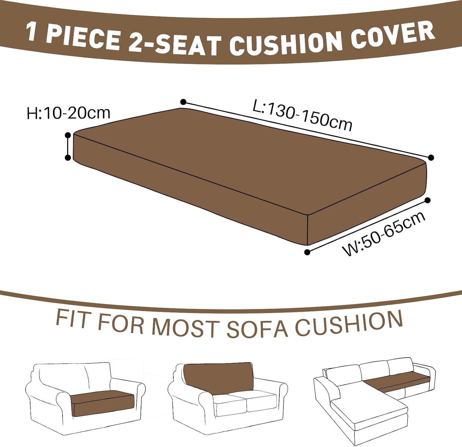 Detalle 2 de Ystyle Housse Coussin Canapé Extensible 2 Places 🛋