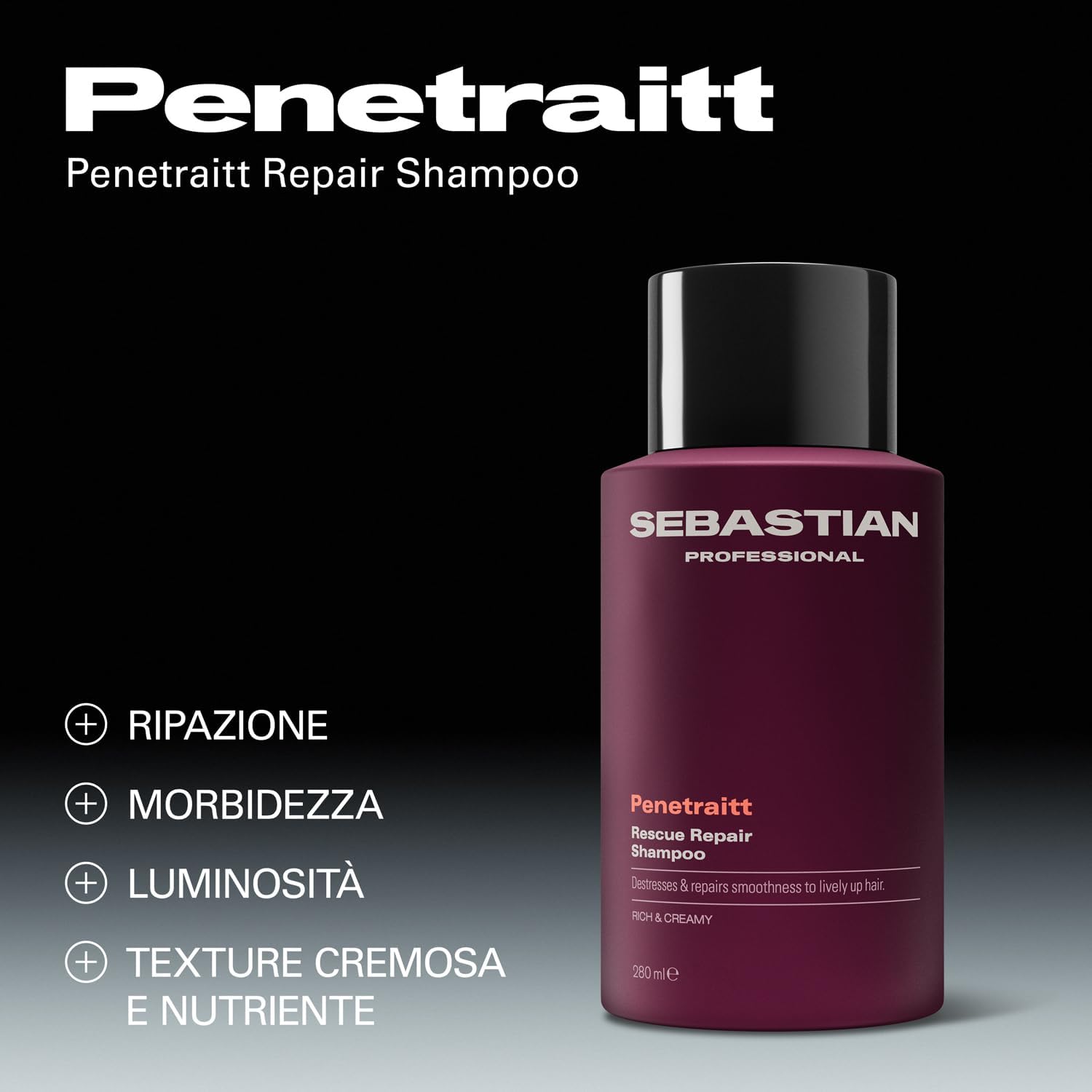 Thumbnail 2 de Sebastian Professional Penetraitt Rescue Repair Shampoo: shampoo riparatore intenso per capelli danneggiati e secchi
