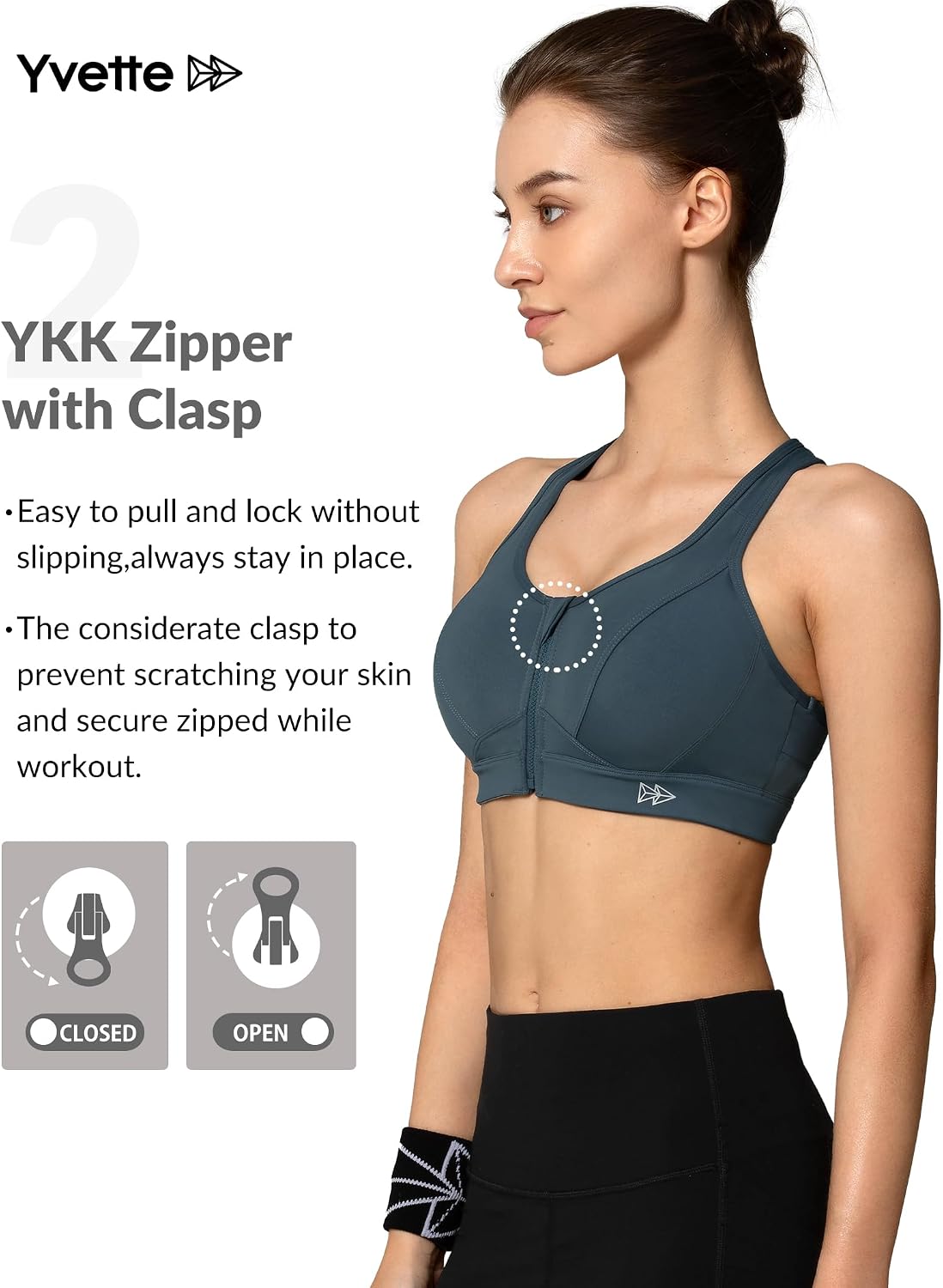 Detalle de Yvette High-Impact Sports Bra