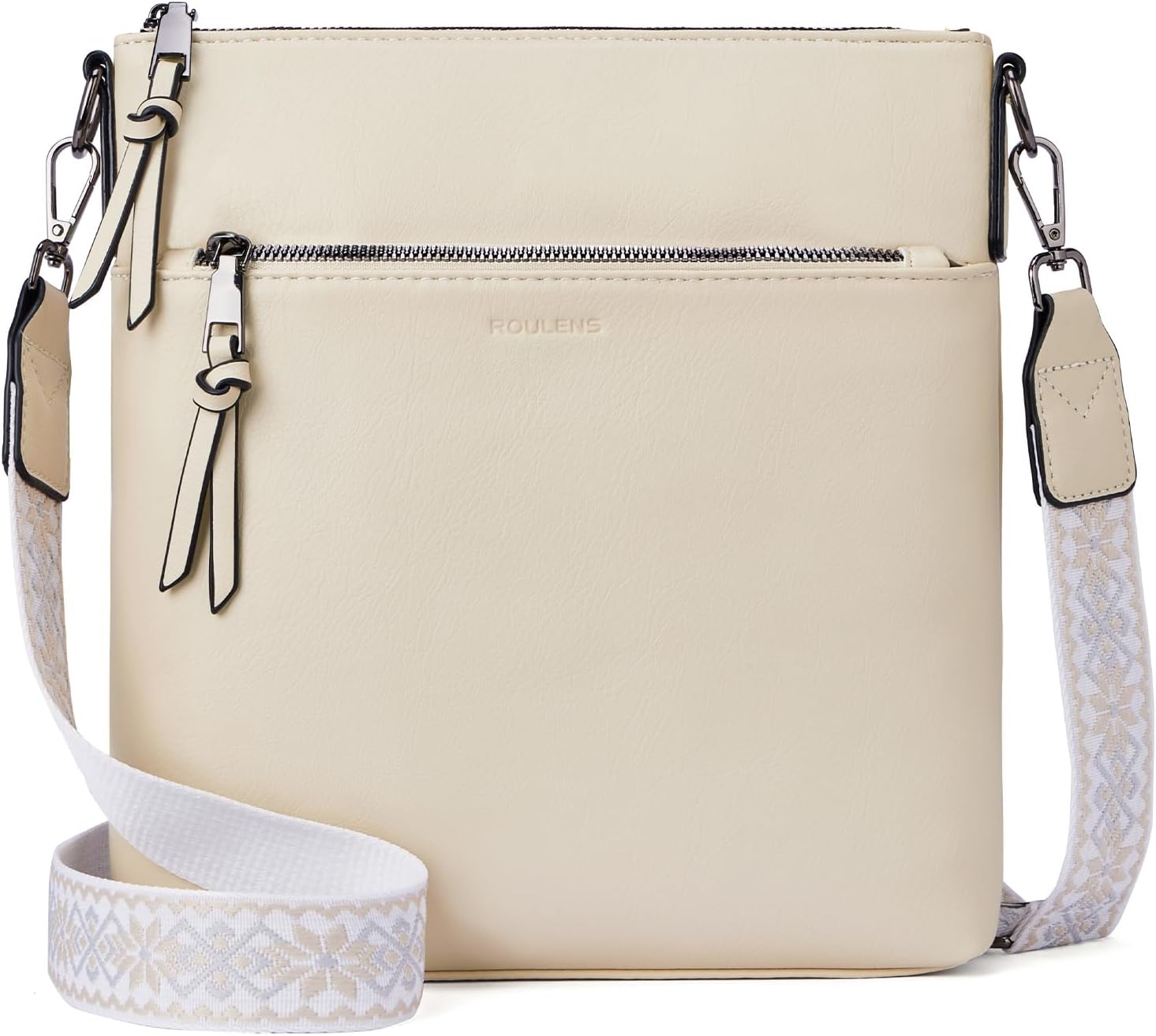 Detalle de Roulens Trendy Crossbody Bag for Women with Adjustable Wide Strap and RFID Card Slots