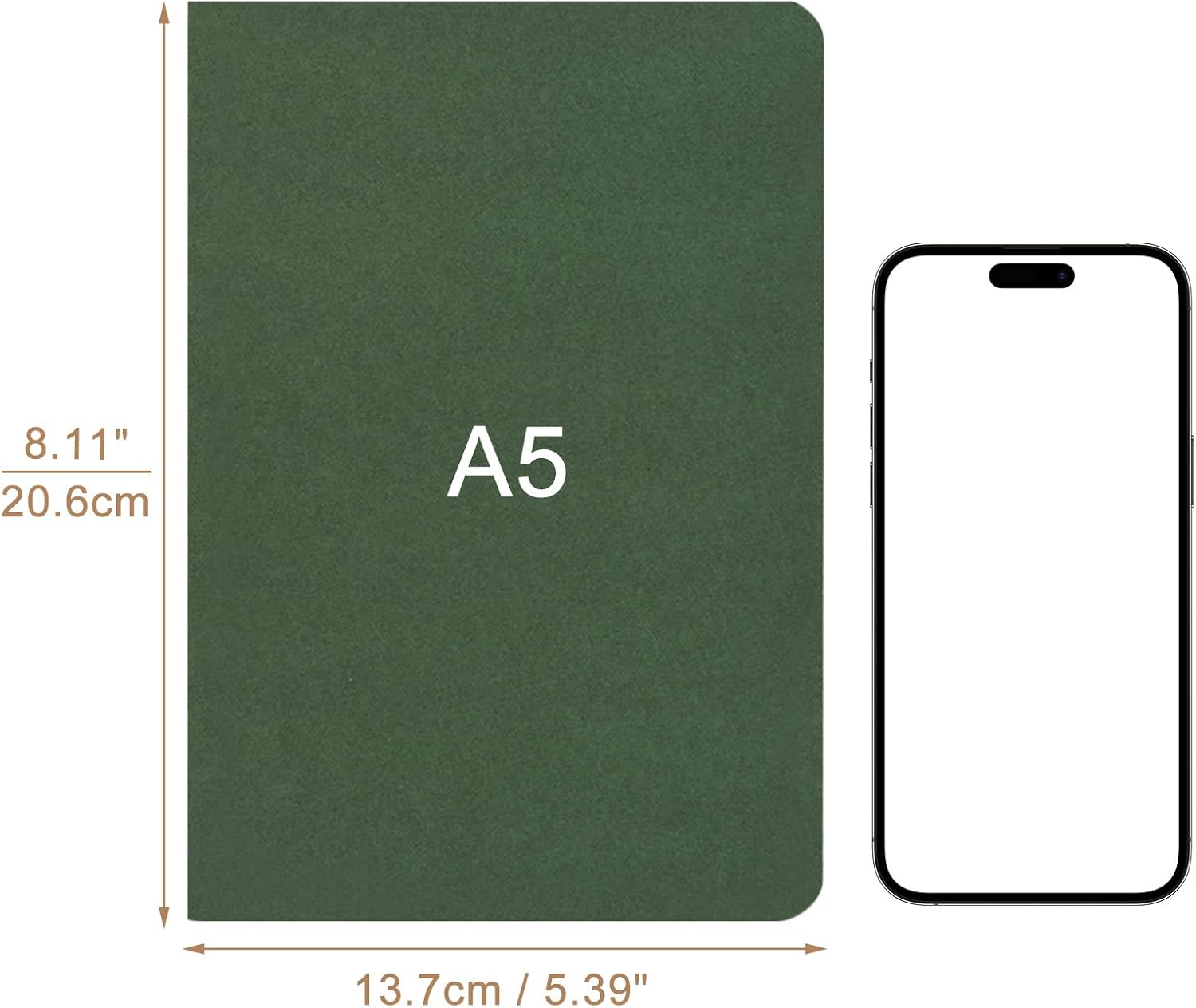 Detalle 2 de ZCZN A5 Lined Notebooks 12 Pack 60pp