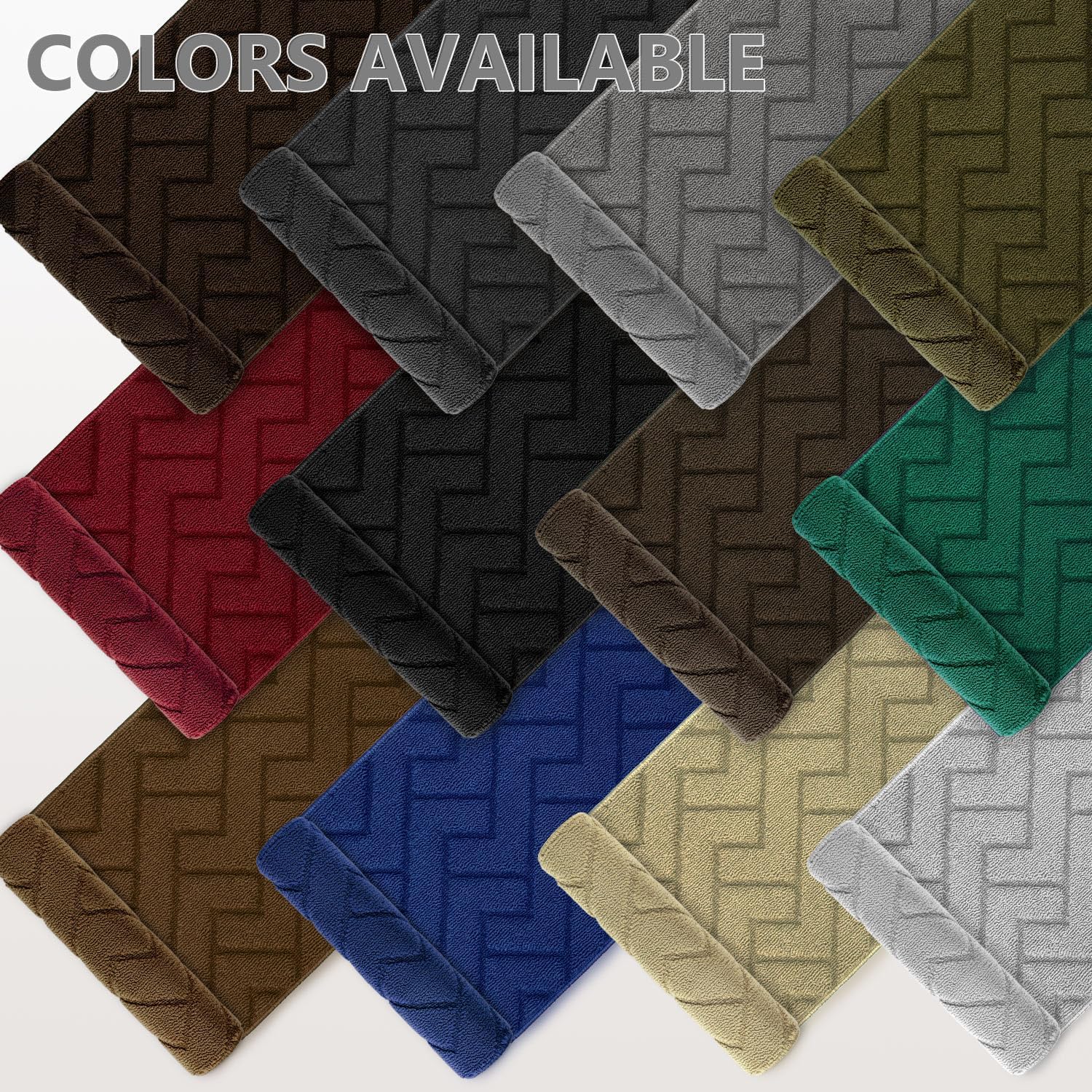 Thumbnail 2 de hicorfe Kitchen Rug Set 24" x 71" & 24" x 35"
