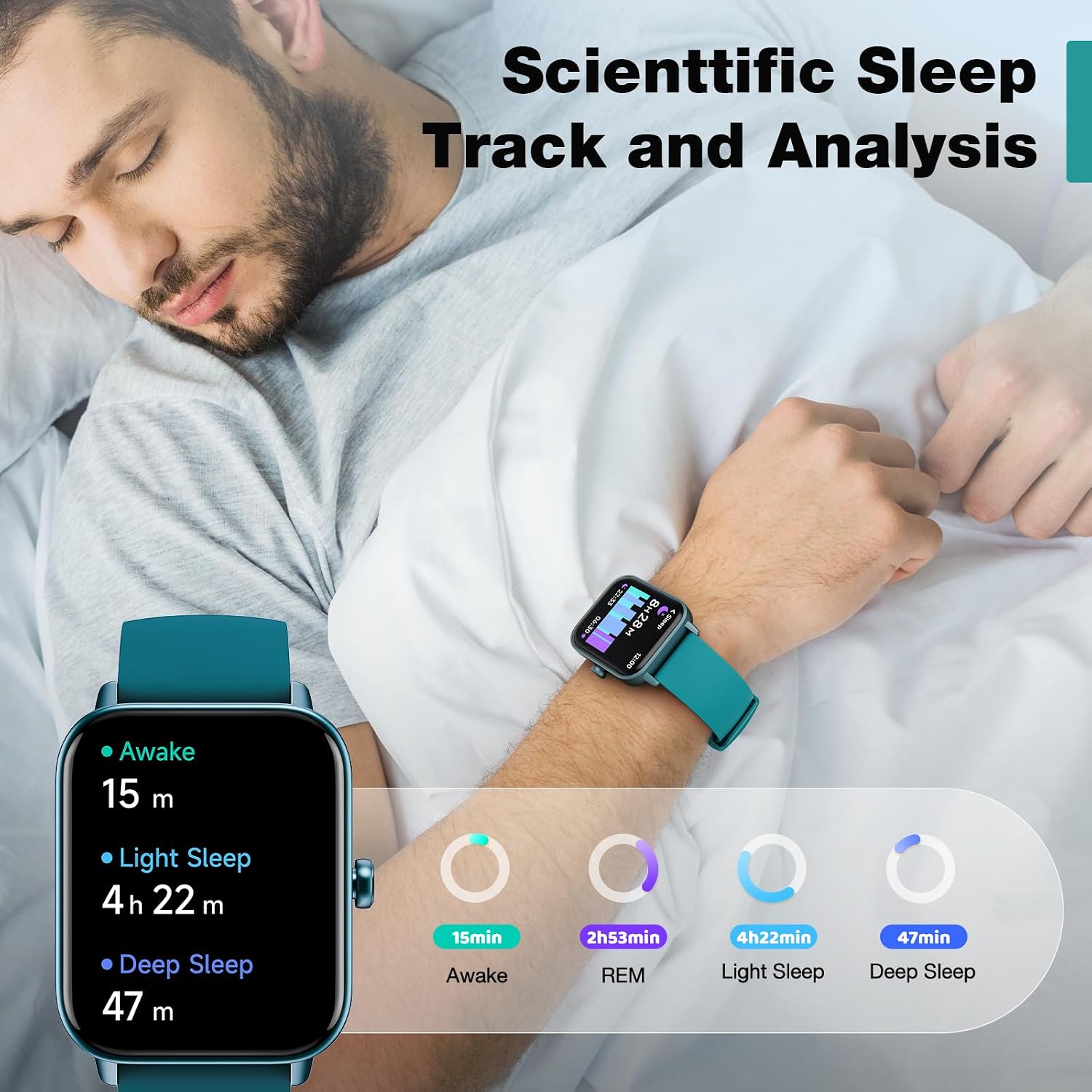 Thumbnail 5 de Smart Watch for Men and Women with Heart Rate Monitor 💚