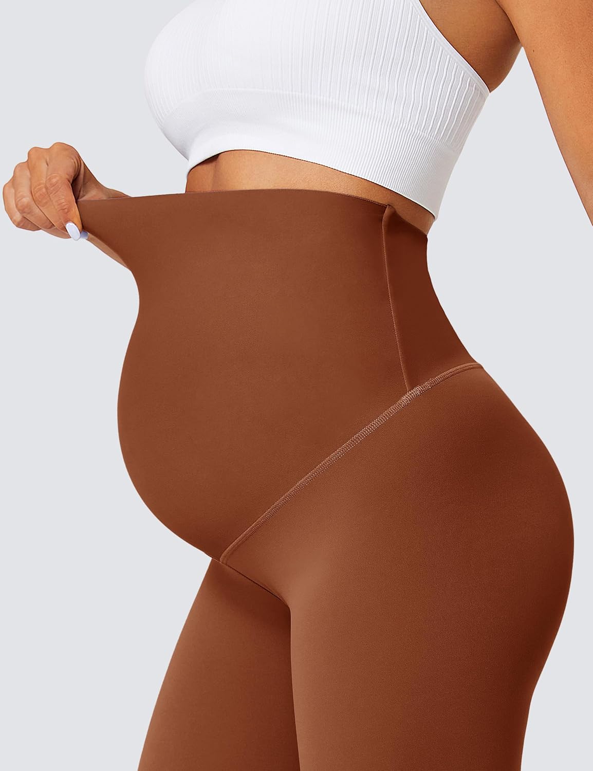 Thumbnail 4 de BAYDI Nudi Umstandsleggings für Damen mit Taschen – blickdichte 7/8 Umstandshose High Waist