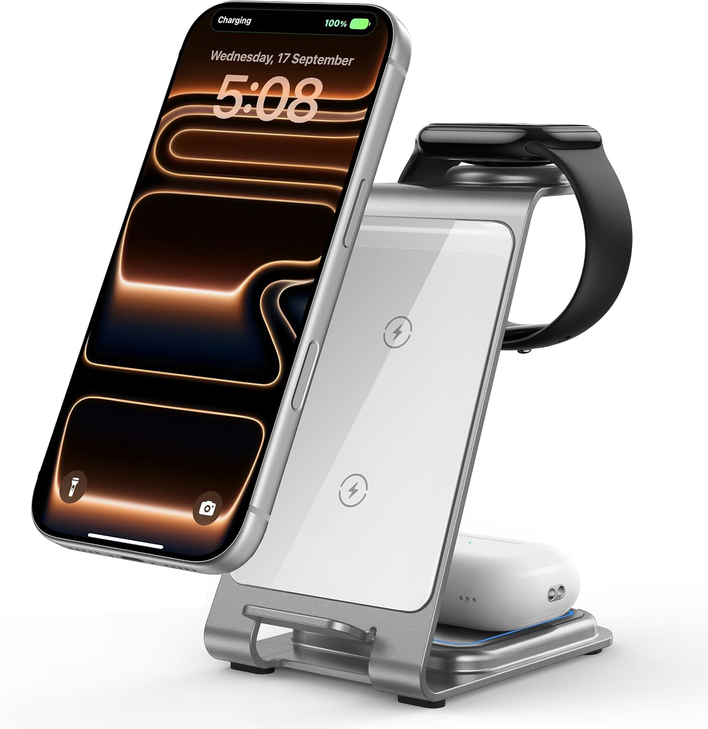 Detalle de Intoval 3-in-1 Wireless Charging Station