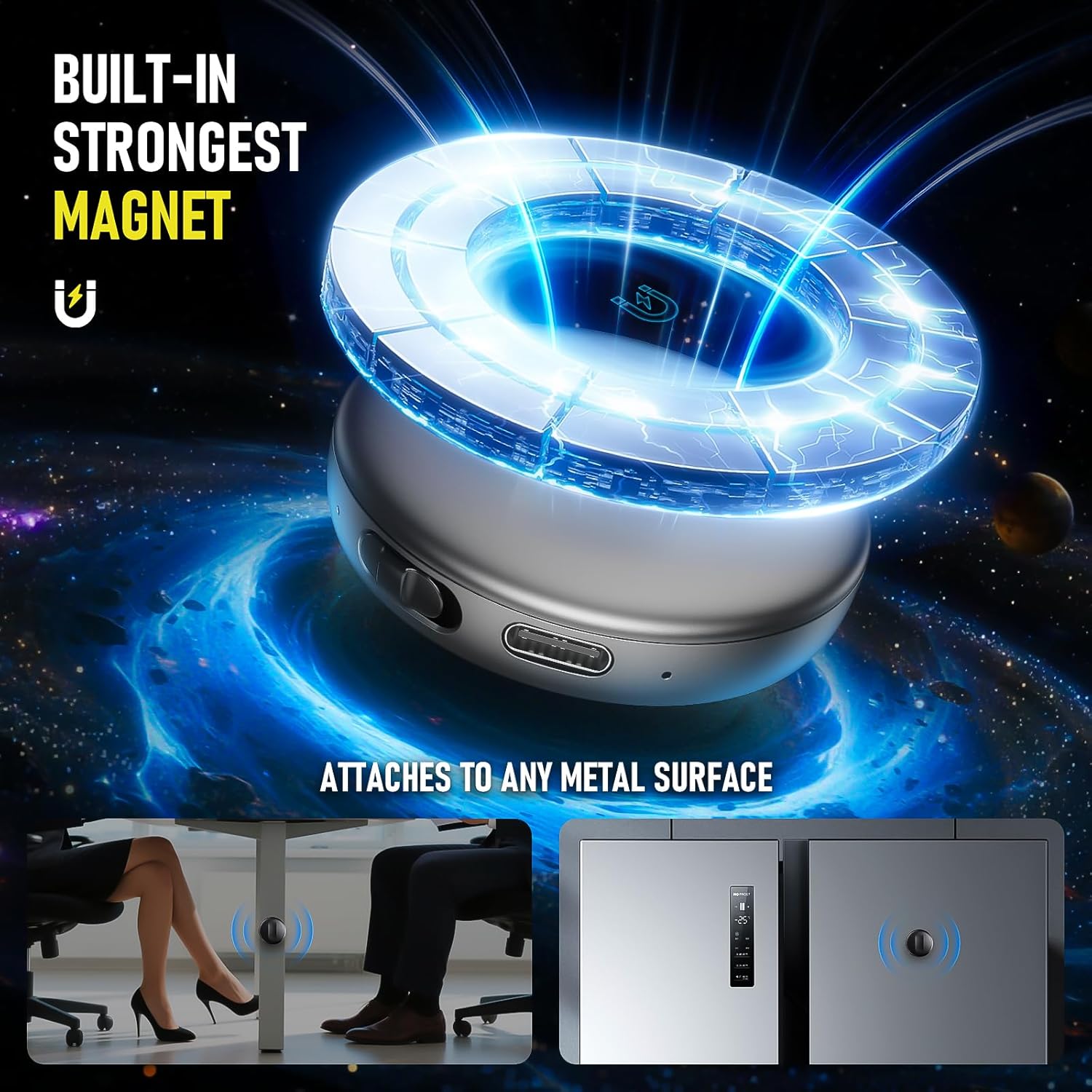 Thumbnail 4 de Yigeliter 72GB Magnetic Digital Voice Recorder (5200Hrs) with Voice Activation and USB-C Audio Dictaphone