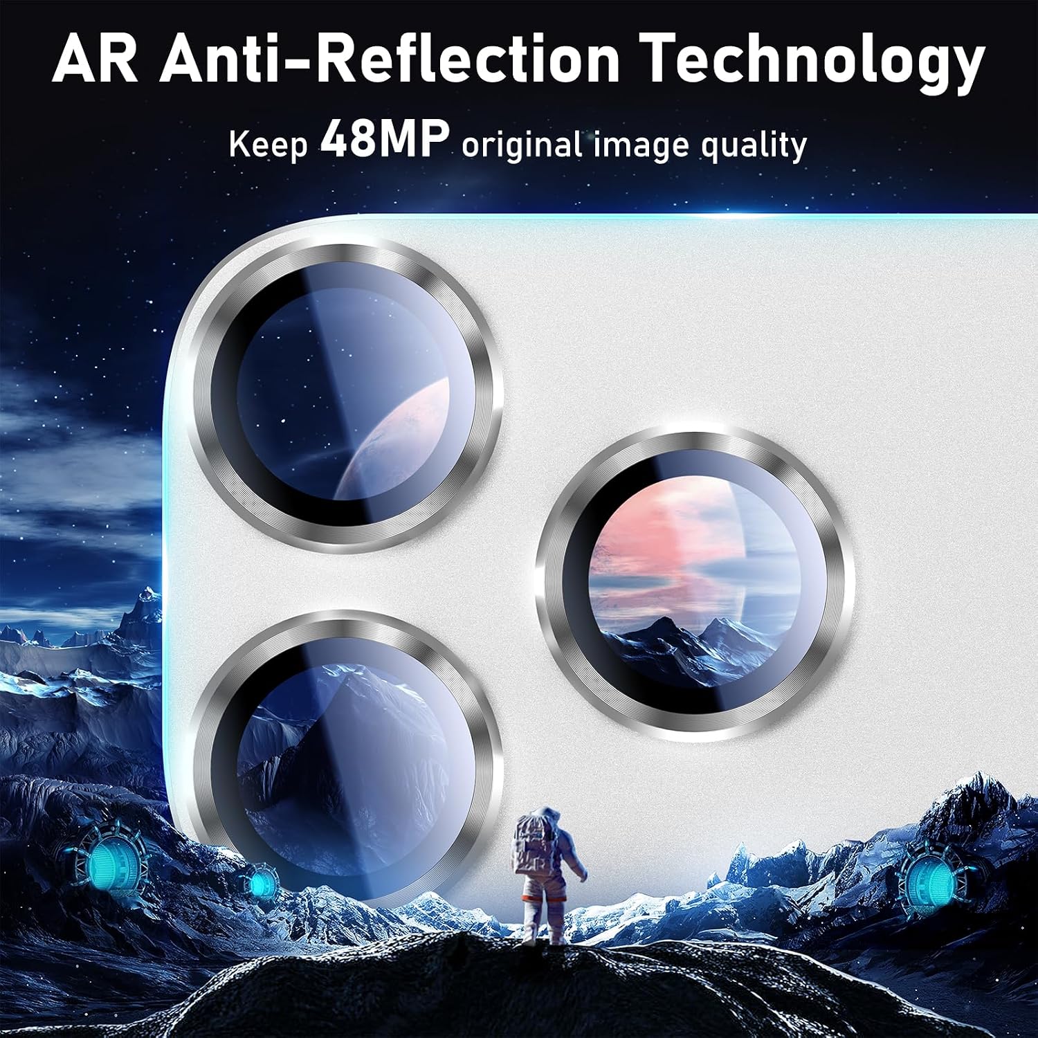 Thumbnail 2 de UniqueMe iPhone 17 Pro Max Camera Lens Protector - 1 pack