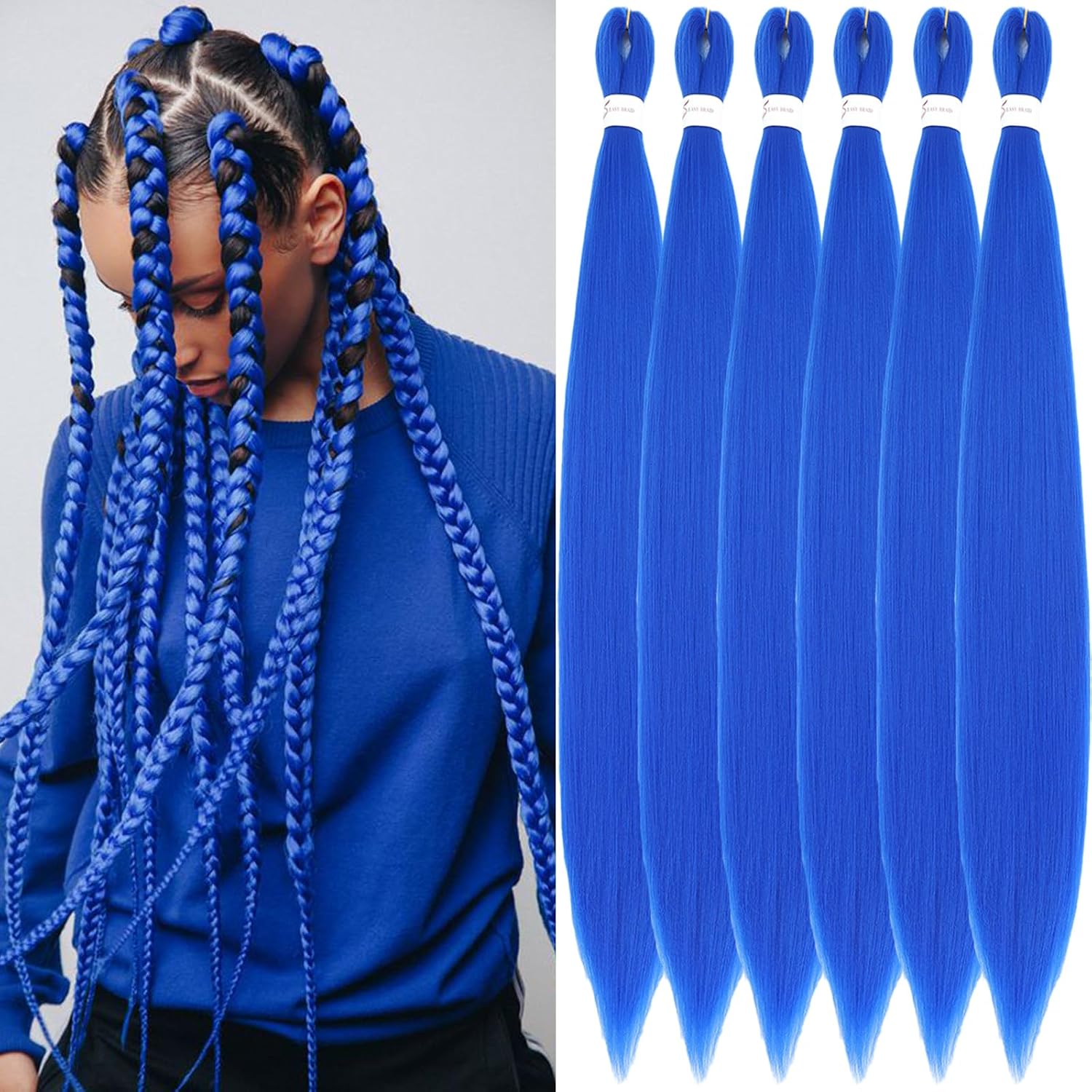 Thumbnail 6 de Pre Stretched Braiding Haare 30 Zoll 6 Pack