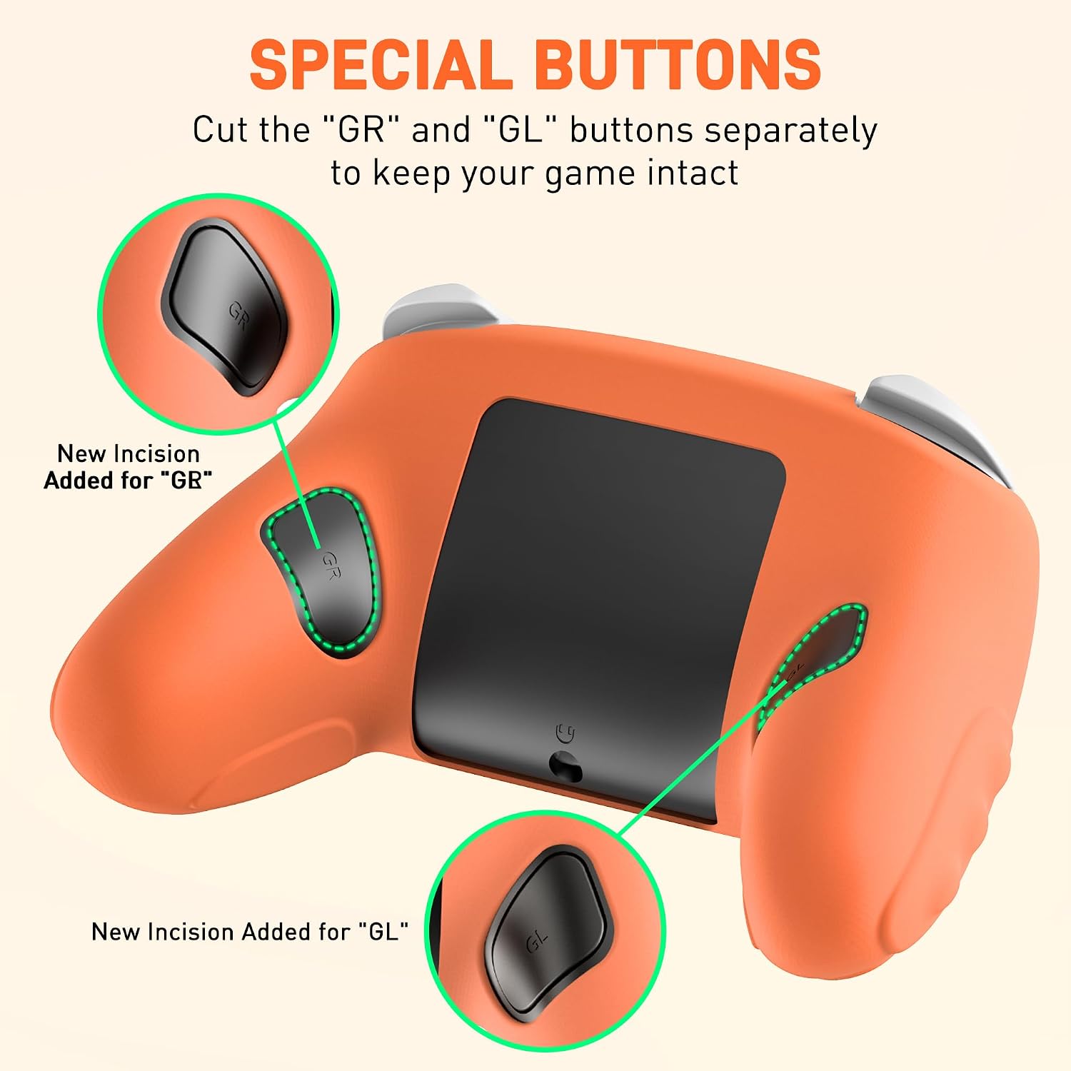Detalle de PAWDIARY Nintendo Switch 2 Pro Controller Case, Silicone