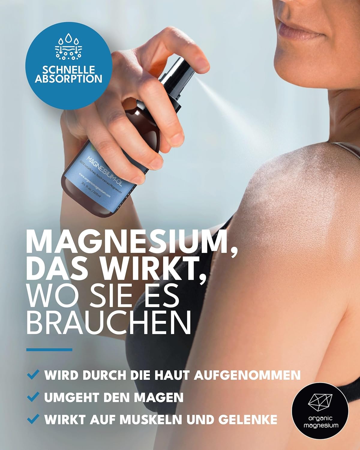 Thumbnail 3 de Magnesiumöl Spray 100 ml mit 31 % MgCl2