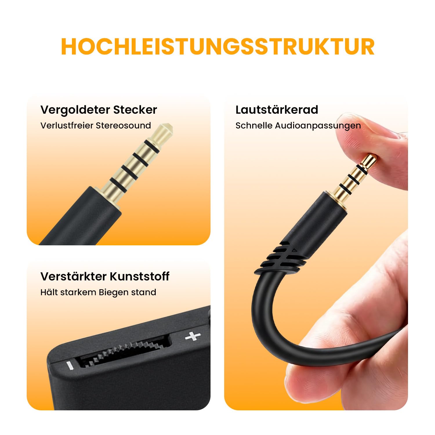 Thumbnail 3 de Tolesum A10 A40 Ersatzkabel 2 m für Aux