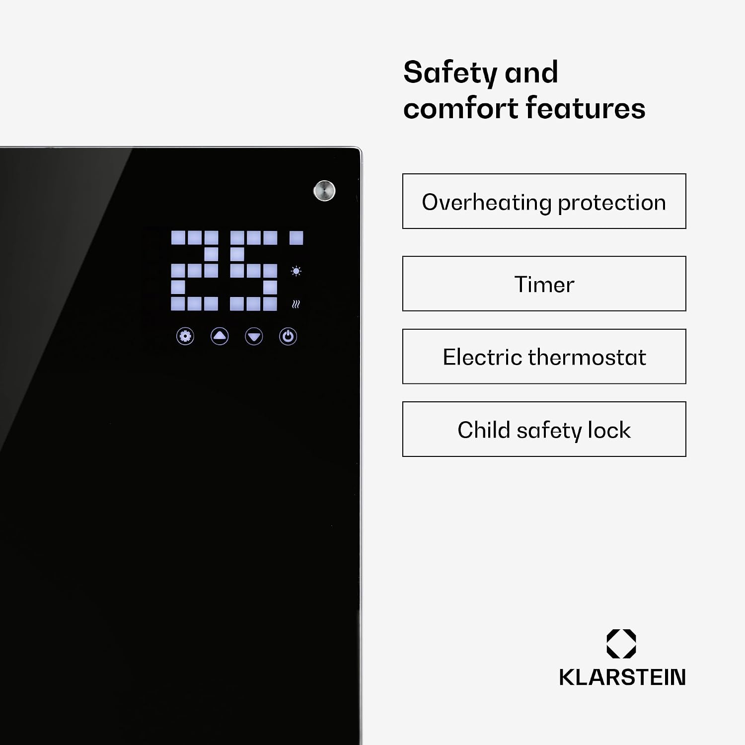 Thumbnail 6 de Klarstein Bornholm Smart – grzejnik konwekcyjny 2000 W, Wi-Fi, IP24, czarny