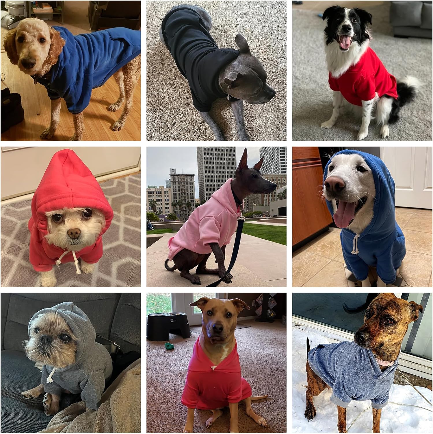Detalle de KOOLTAIL Basic Dog Hoodie: Soft, Warm and Practical Winter Coat for Small to Large Dogs