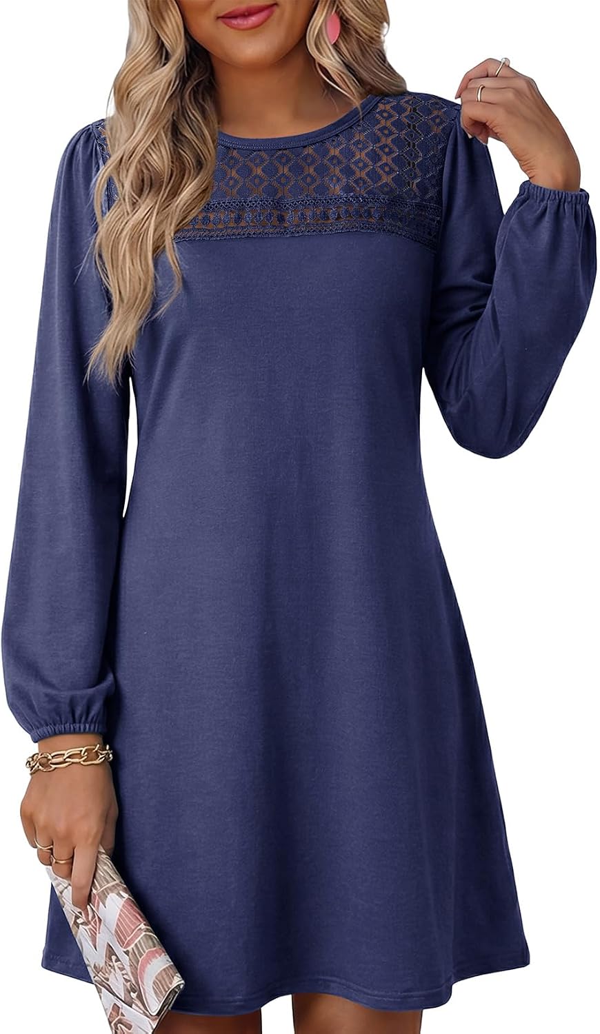 Detalle de Dokotoo Women's Long-Sleeve Dress