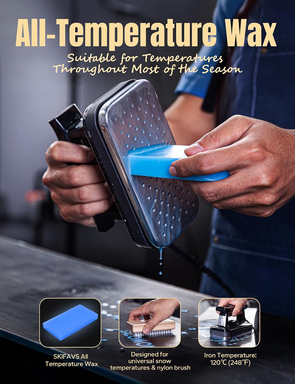 Thumbnail 3 de Ski/Snowboard Wax Kit — Complete Tuning Set