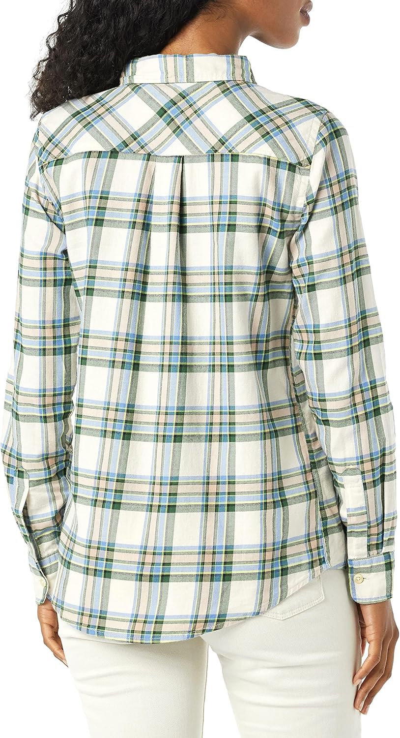 Thumbnail 1 de Amazon Essentials Women's Regular-Fit Long-Sleeve Lightweight Plaid Flannel Shirt