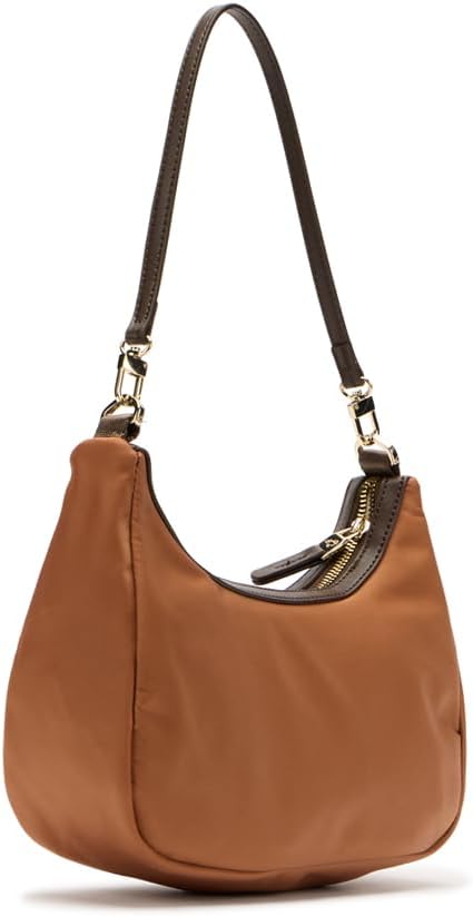 Detalle de Mandarina Duck Hunter Crossover, Hunter — Mini crossbody en nylon brillant avec double bretelle amovible