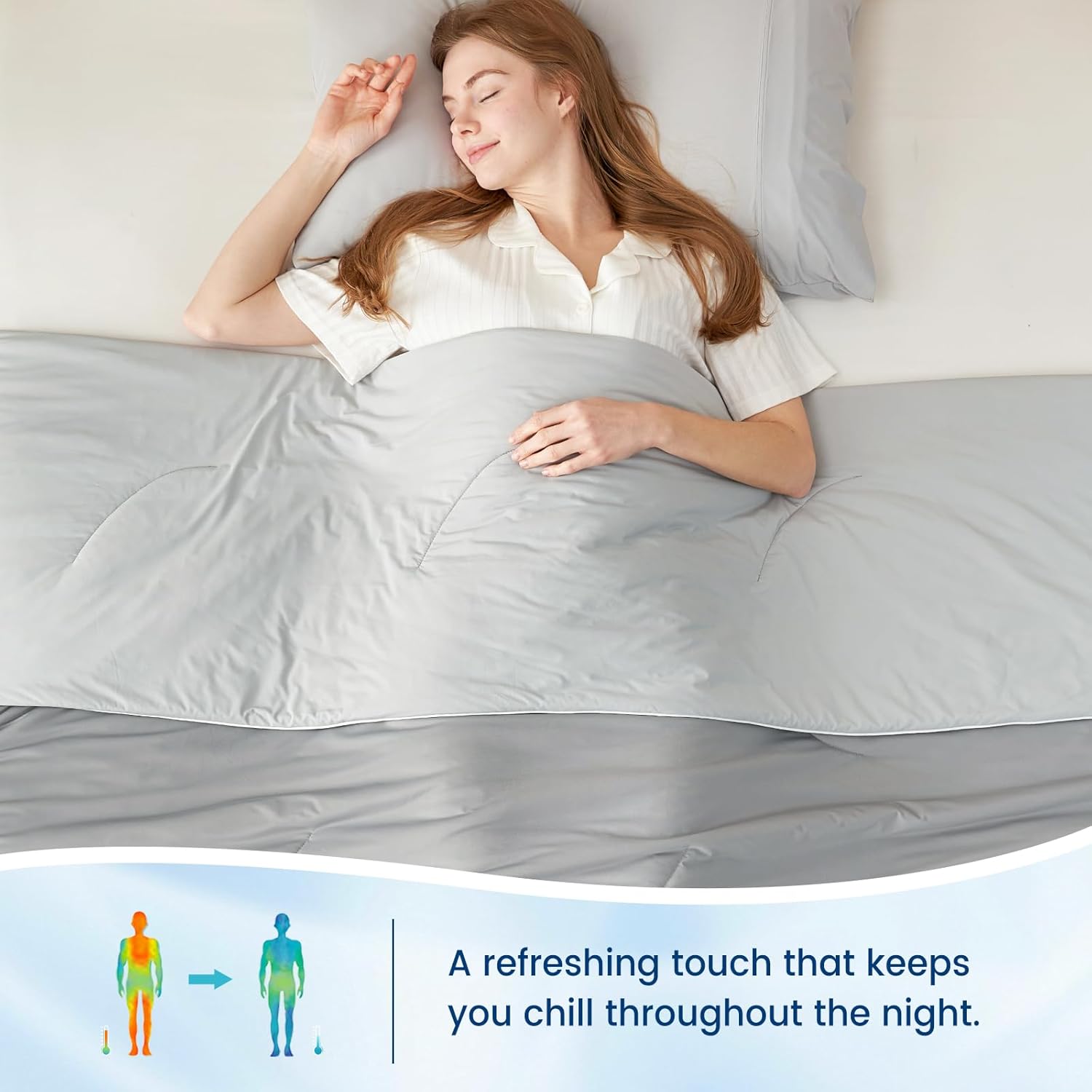 Detalle 2 de Cozy Bliss Cooling Comforter, Queen