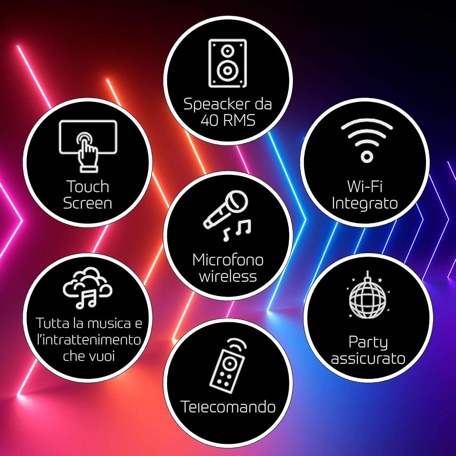 Thumbnail 4 de CANTA TU KARAOKE - PRO 2023 Professionale Completo con Microfono Wireless e Display Touch