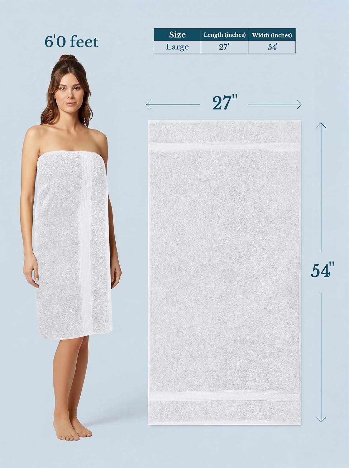 Detalle de Utopia Towels – zestaw 4 ręczników kąpielowych 600 g/m², bawełna, srebrny