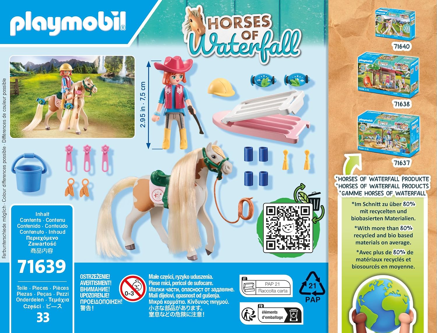 Thumbnail 6 de Playmobil 71639 Ellie avec Cheval - Horses of Waterfall, coffret créatif pour enfants