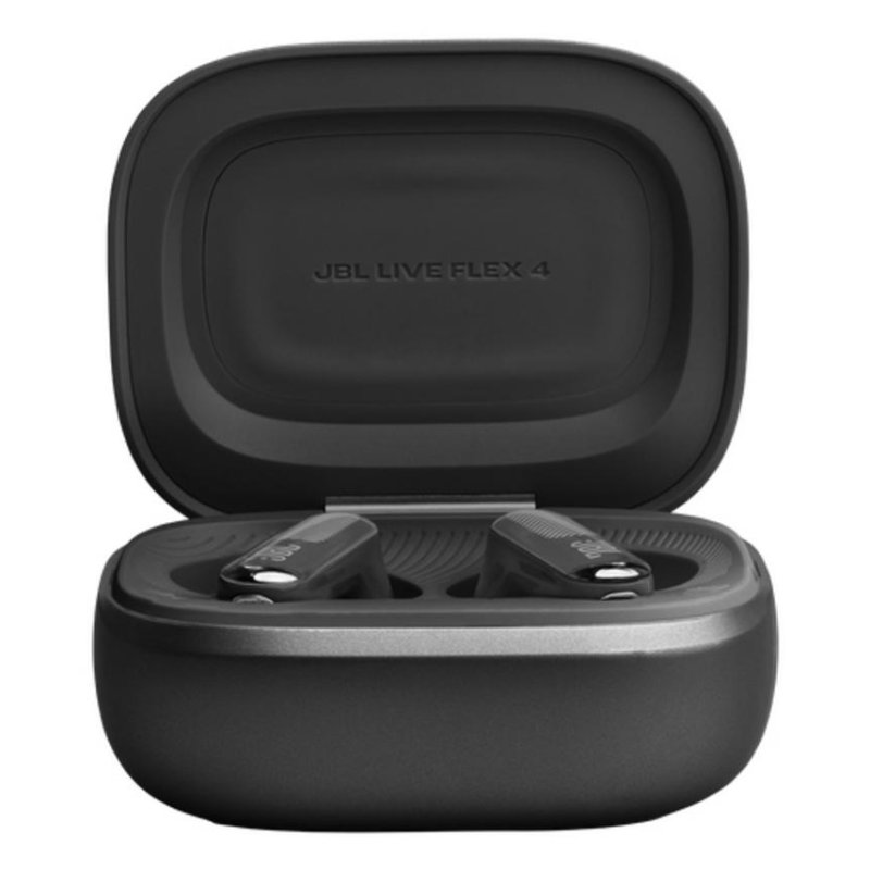 Detalle de JBL Live Flex 4: auriculares inalámbricos con ANC adaptativo, IP54 y micrófono para llamadas