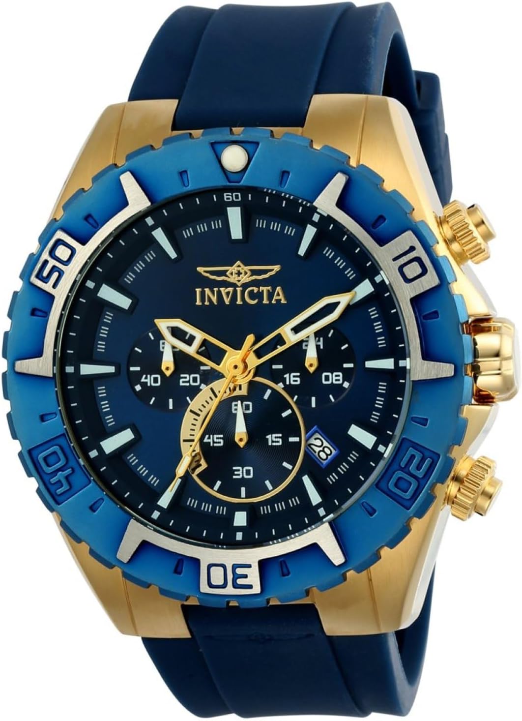 Thumbnail 4 de Invicta Aviator Homme 49 mm - Montre quartz en acier inoxydable, cadran bleu