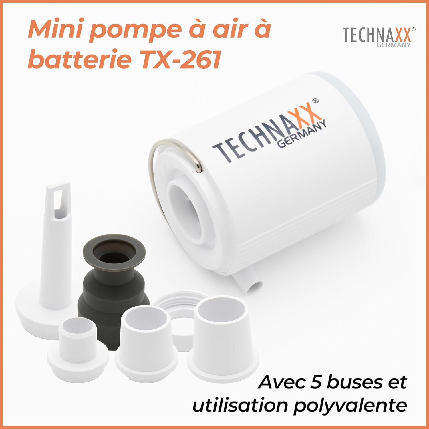 Thumbnail 3 de Technaxx TX-261 Mini Pompe à Air Rechargeable