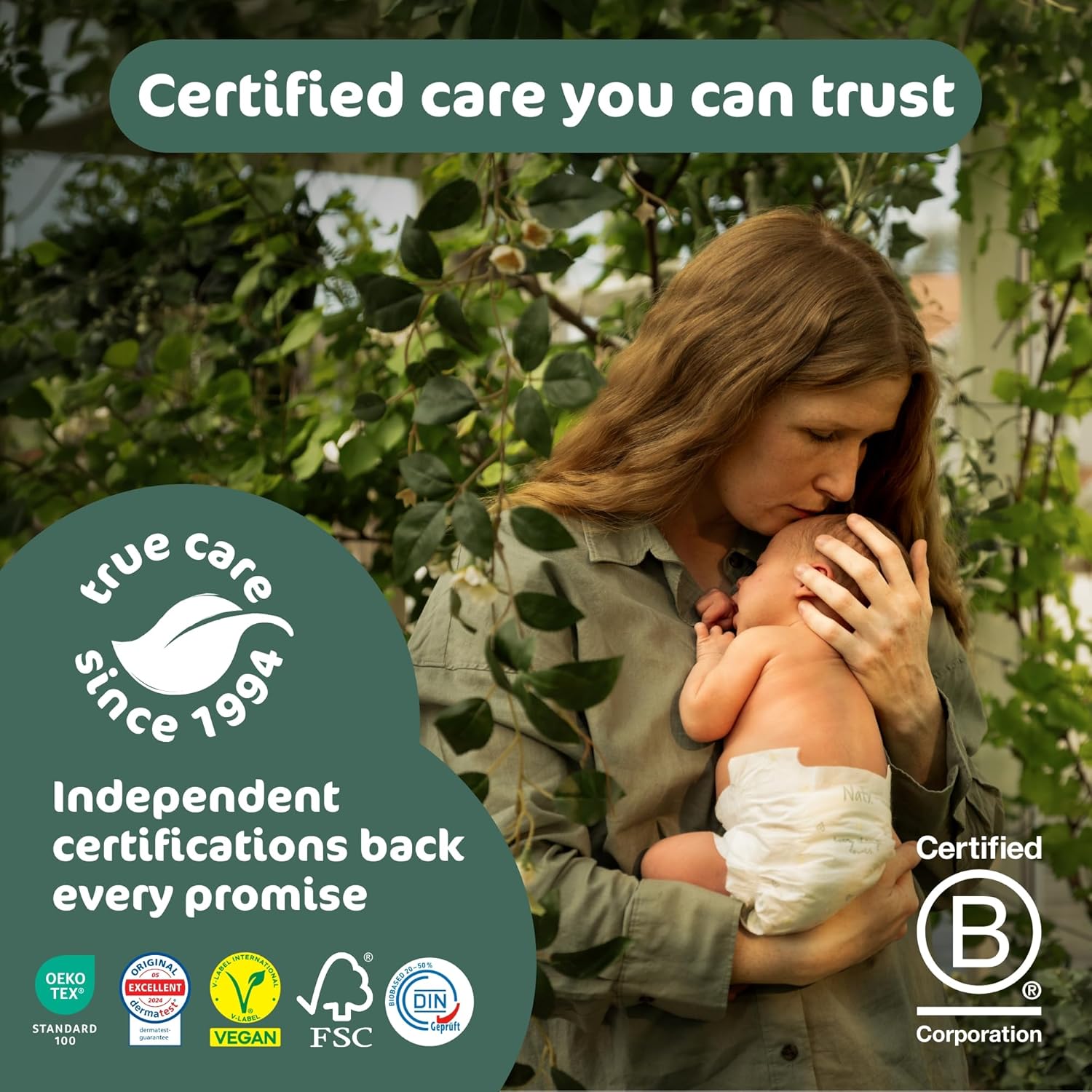 Thumbnail 5 de Naty BioEmbrace Baby Nappies Size 3 (4–9kg) – Skin-Safe, Plant-Based Comfort and Up to 12h Leak Protection
