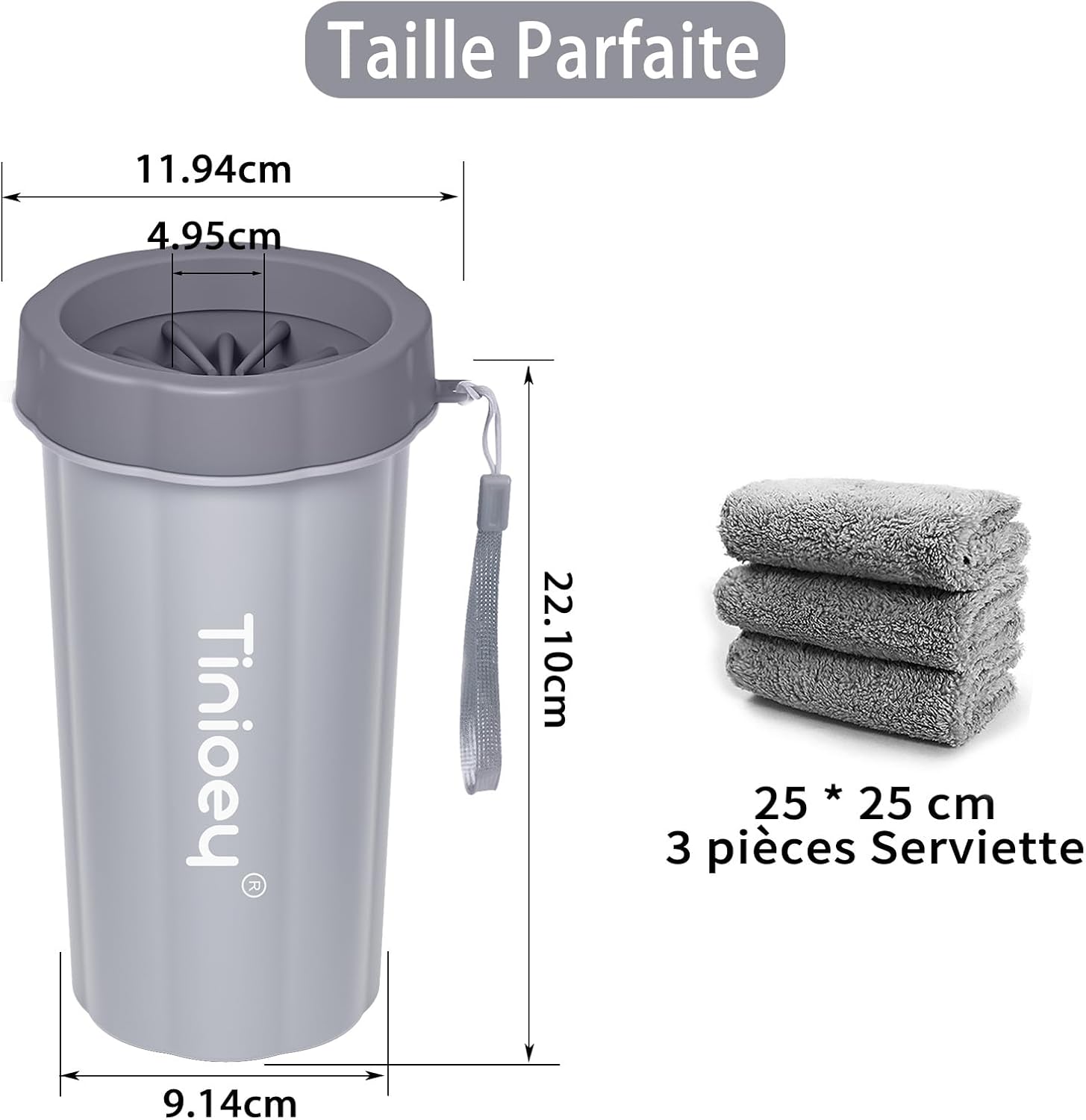Thumbnail 5 de Tinioey Nettoyeur Pattes Grand Chien 3 Serviettes