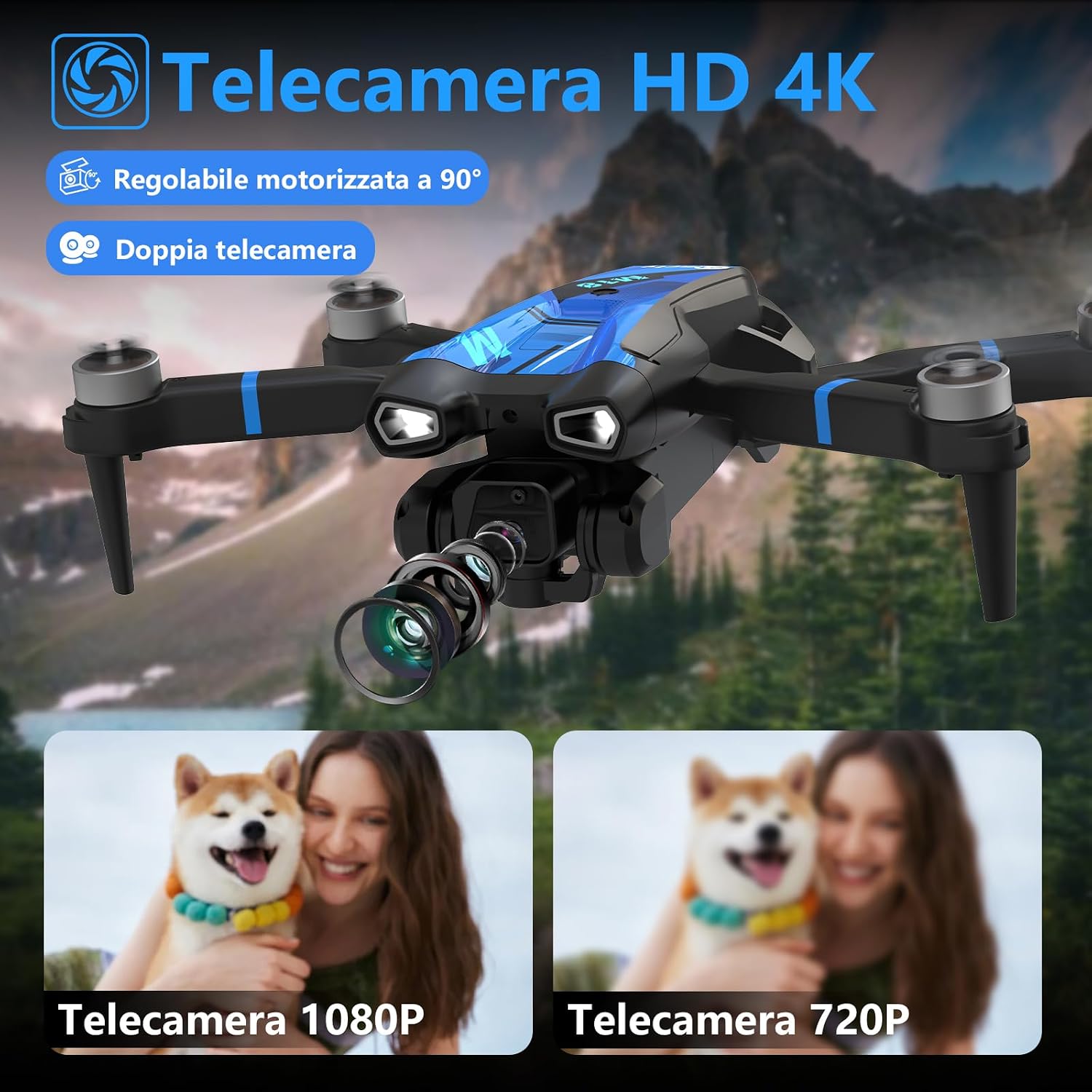 Detalle de morlyrctooy M18LCD drone con fotocamera 4K mini