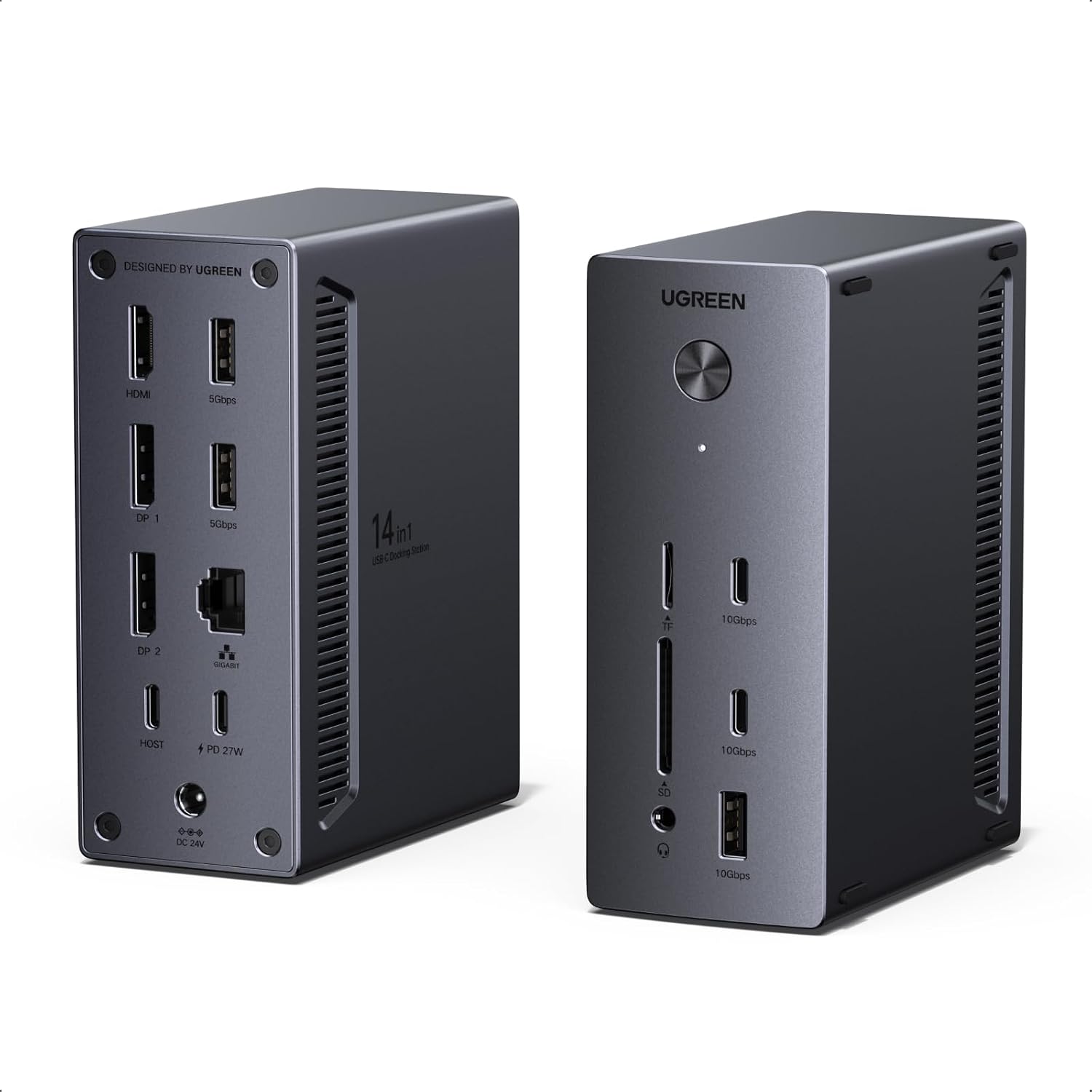 Detalle de UGREEN Docking Station 100W USB‑C hub for laptops