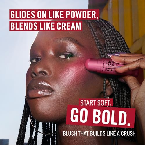 Detalle 2 de Rimmel London Multi-Tasker Blush'N'Brush Stick - Rosé Peach 8g, tonalità modulabile