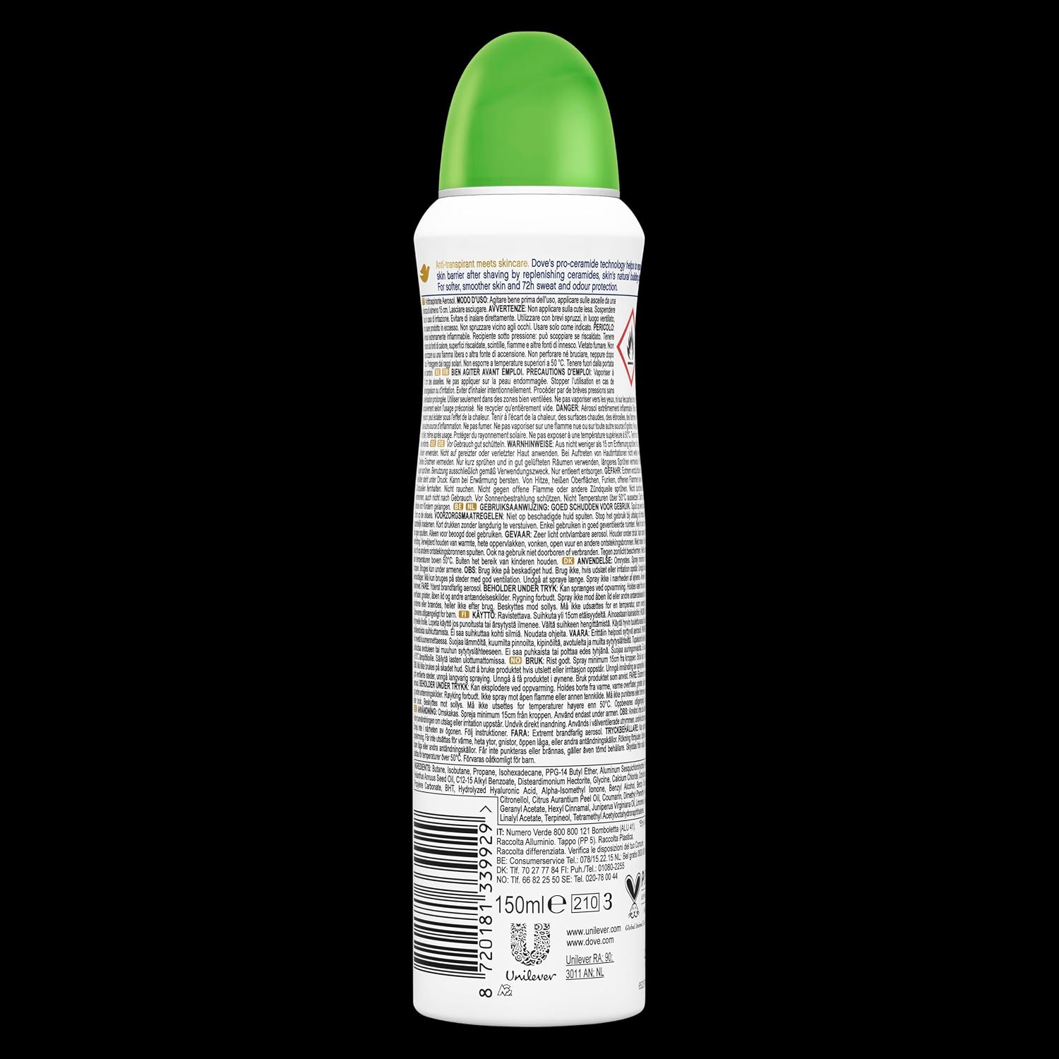 Thumbnail 1 de Dove Deodorante Spray Advanced Care 150 ml x6