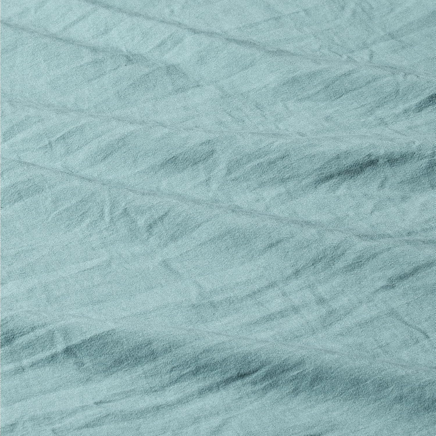 Detalle de Amazon Basics 2-Piece Brushed Microfibre Single Duvet Cover Set, Blue