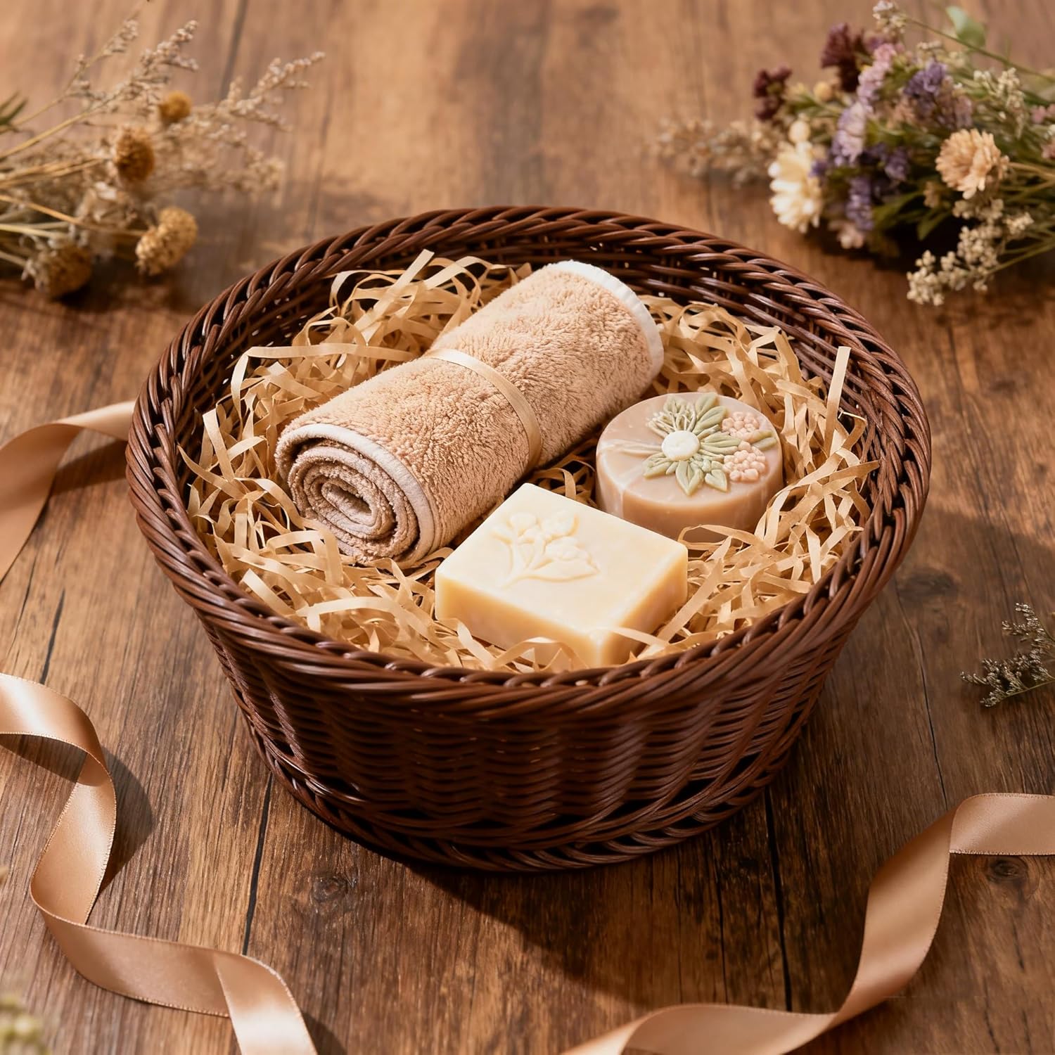 Thumbnail 6 de 500g Brown shredded tissue paper for gifts