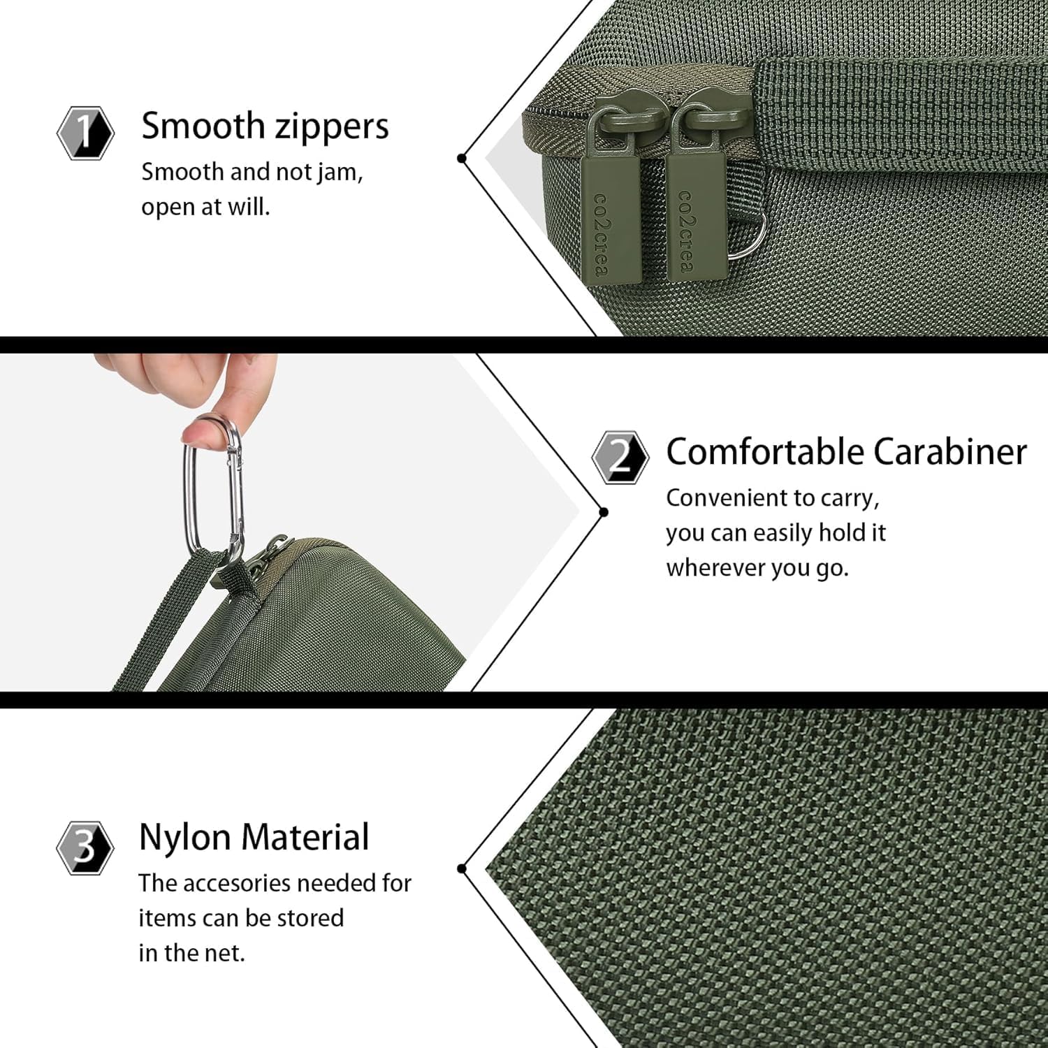 Detalle 2 de co2CREA harte Tragetasche/Schutzhülle für Soundcore Motion 300 (nur Etui, EVA)