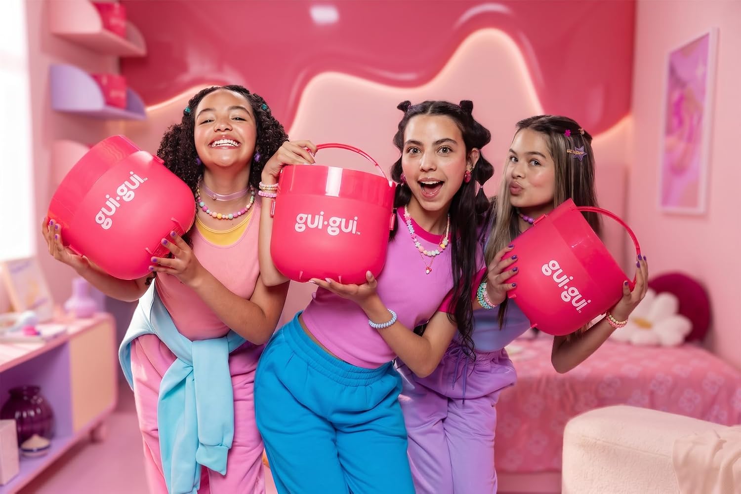 Detalle de Gui Gui Mega Slime Haul: 50-piece set with 5 signature slimes and new tools