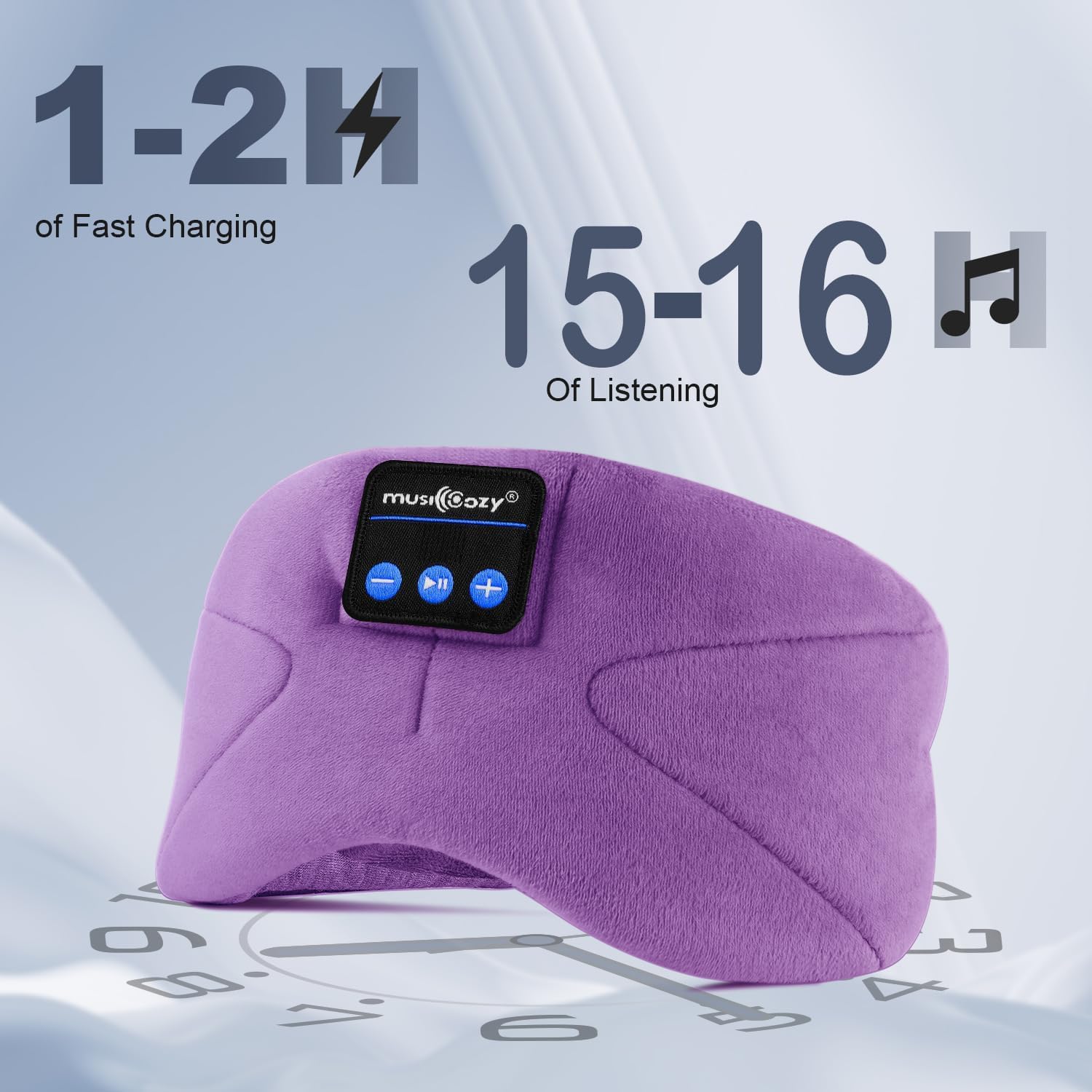 Thumbnail 5 de Musicozy Sleep Headphones 16Hrs sleep mask