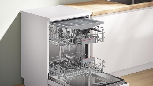Detalle 2 de Bosch SMS4HMW08E Série 4 – Lave-vaisselle tout-en-un: pose-libre, Séchage Extra et Rackmatic