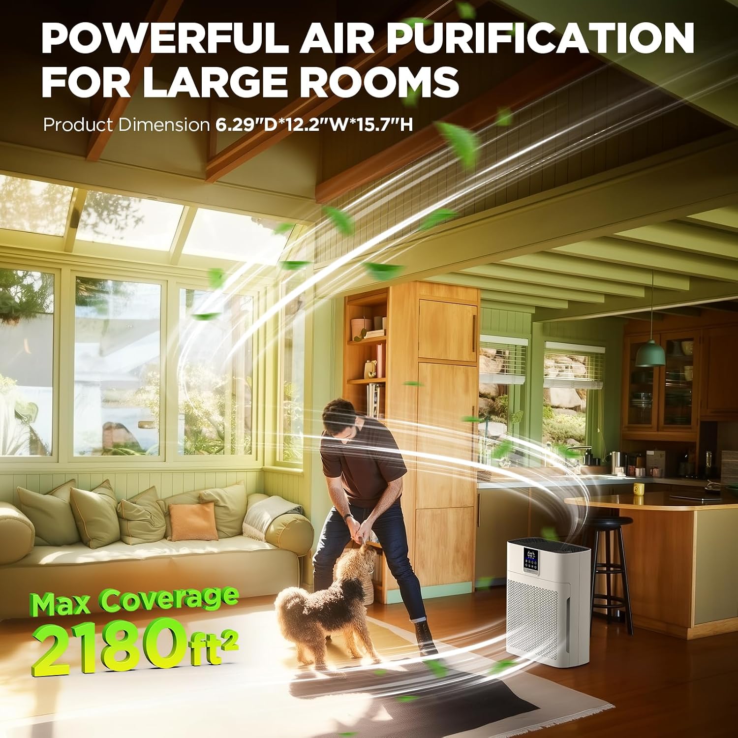 Detalle 2 de DBFIT AP2410 Air Purifier for Large Rooms ⚙