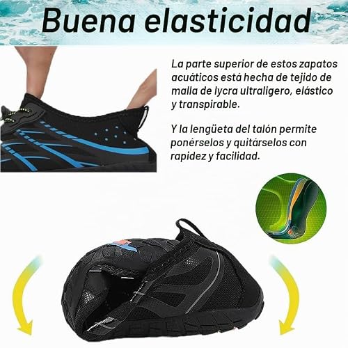 Thumbnail 5 de Unisex Zapatos Descalzos ZiITOP – Sandalias anfibias ligeras para playa, yoga y actividades acuáticas (Blanco, 44EU)