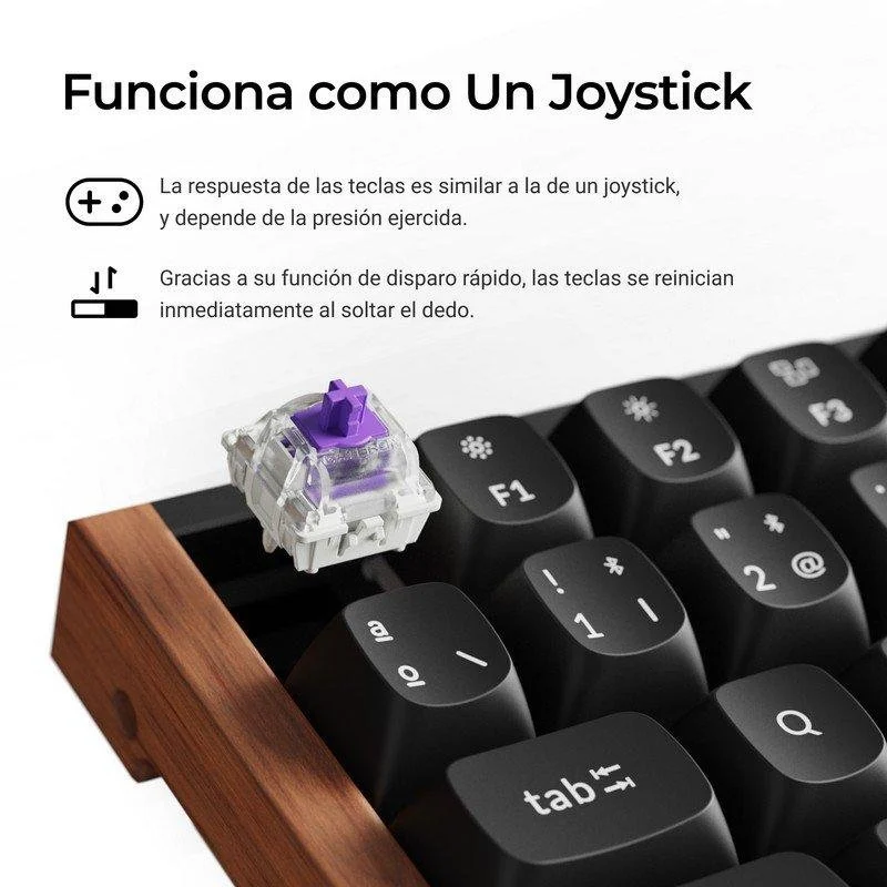 Detalle de Keychron K2 HE magnético 75% inalámbrico