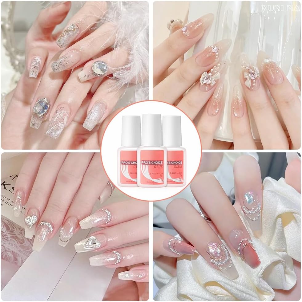 Thumbnail 5 de 3Pcs Extra Strong Nail Glue for Acrylic Nails – Durable Bond, Safe & Easy to Use