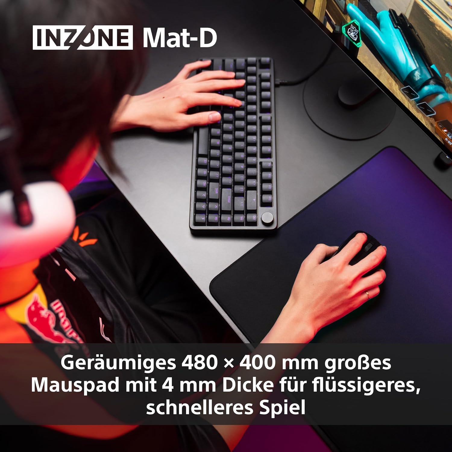 Thumbnail 6 de Sony INZONE Mat-D Gaming-Mauspad – groß, rutschfest und für FPS optimiert