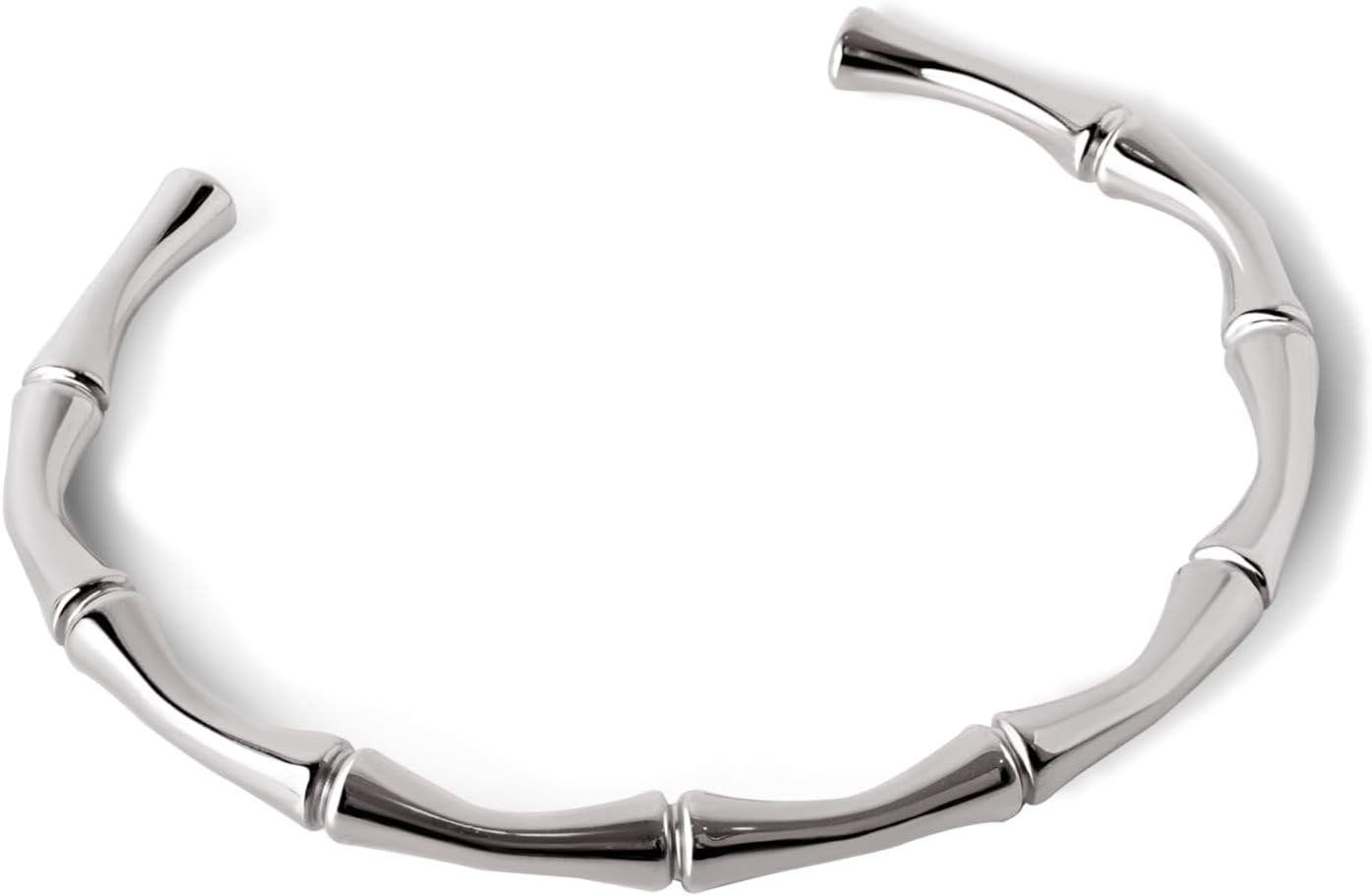 Detalle 2 de SINGULARU Bracciali Sugarcane: bracciale rigido in acciaio placcato oro 18Kt con apertura 3 cm
