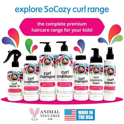 Detalle de So Cozy Leave In Conditioner Spray (8 Fl Oz) – Paraben-Free Detangler for Kids' Curly Hair