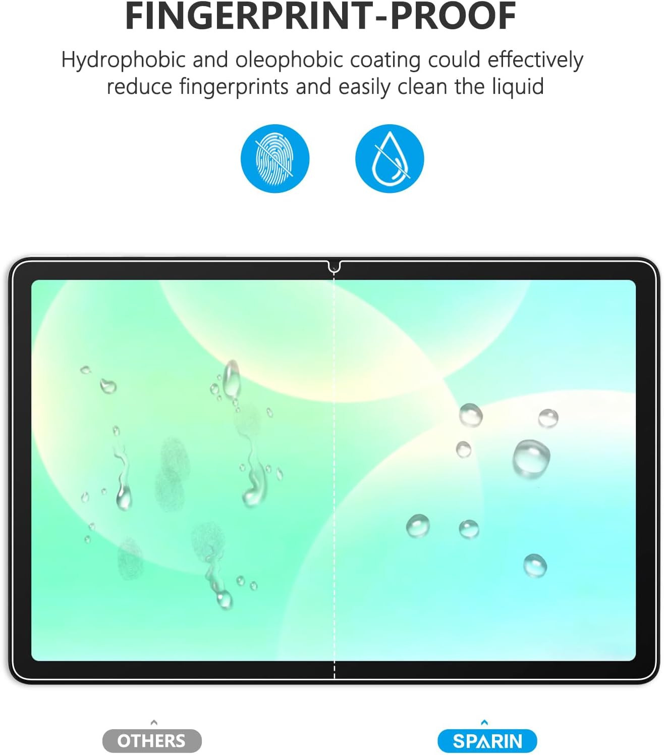 Detalle de SPARIN 3 Stück Panzer Schutz Glas für Samsung Galaxy Tab A11 Plus / A9 Plus 11 Zoll (2025/2023) – 9H Härte, anti‑Bläschen, HD‑Klar