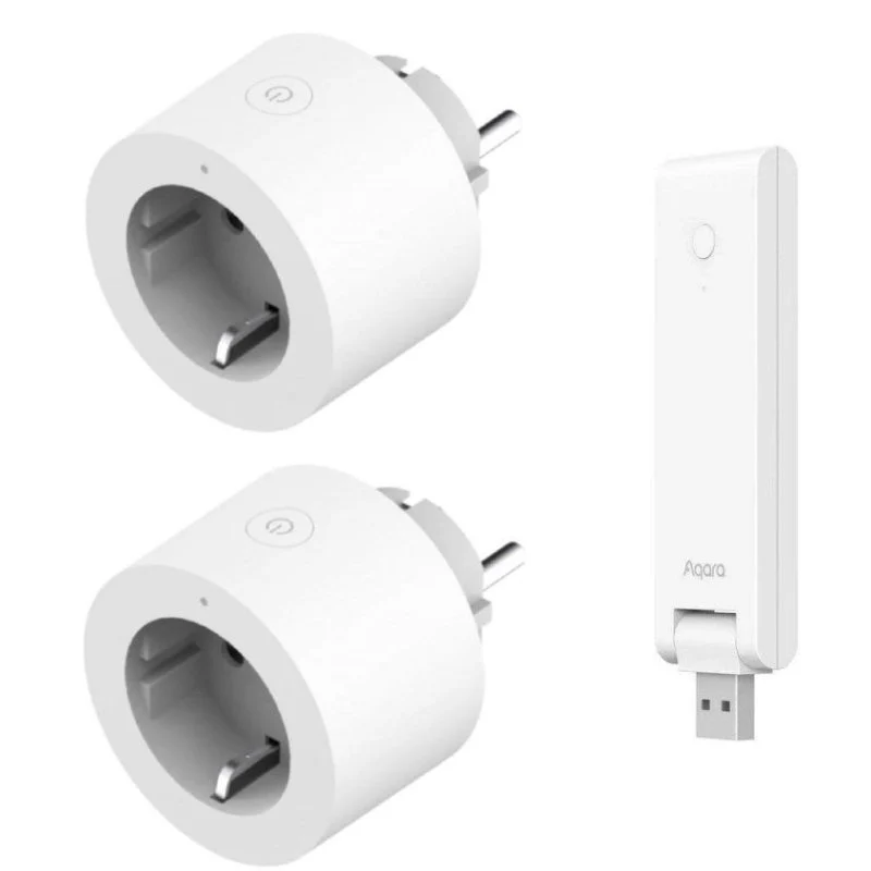Detalle de Pack Aqara SP-EUC01 (2 enchufes) + Aqara Hub M100: control y automatización para tu hogar