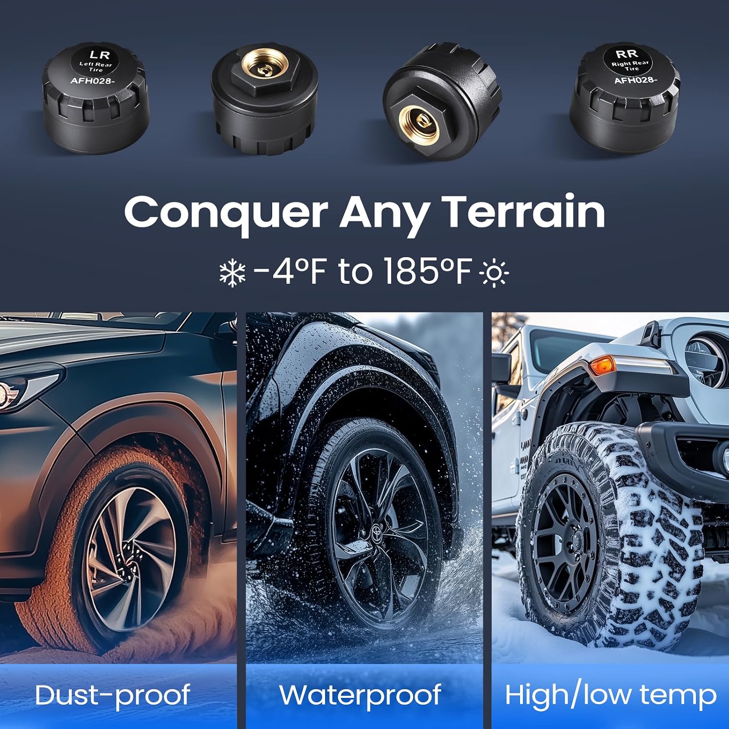 Thumbnail 6 de Tymate TM8 Wireless TPMS with 4 Sensors 0-87 PSI